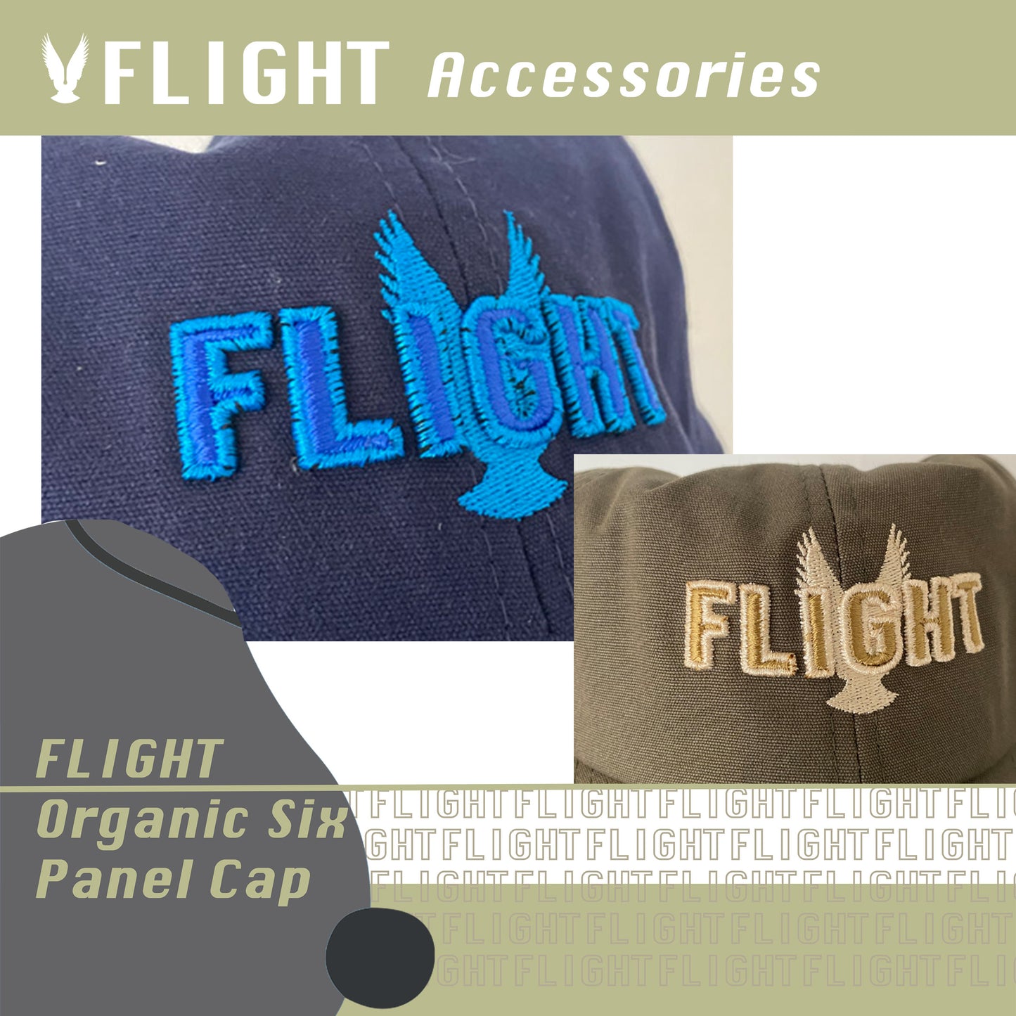 Flight Organic 6 Panel Cap