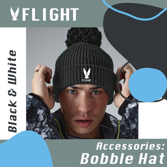 Flight Knit Ribbed Bobble Hat