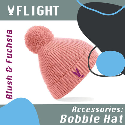 Flight Knit Ribbed Bobble Hat